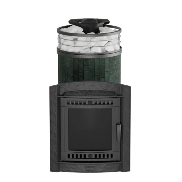 Печь банная «Атмосфера L» Верде Гватемала ламель+сетка с тоннелем
